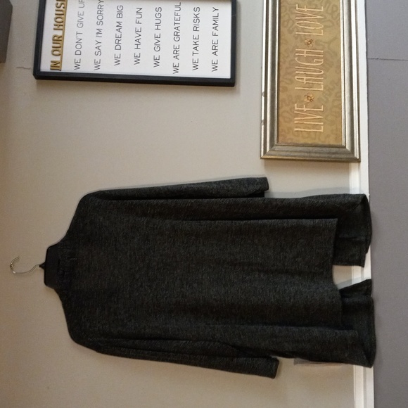 Cathy Daniels Woman Mood Aubergine  Charcoal Stretch Blouse - Picture 2 of 13